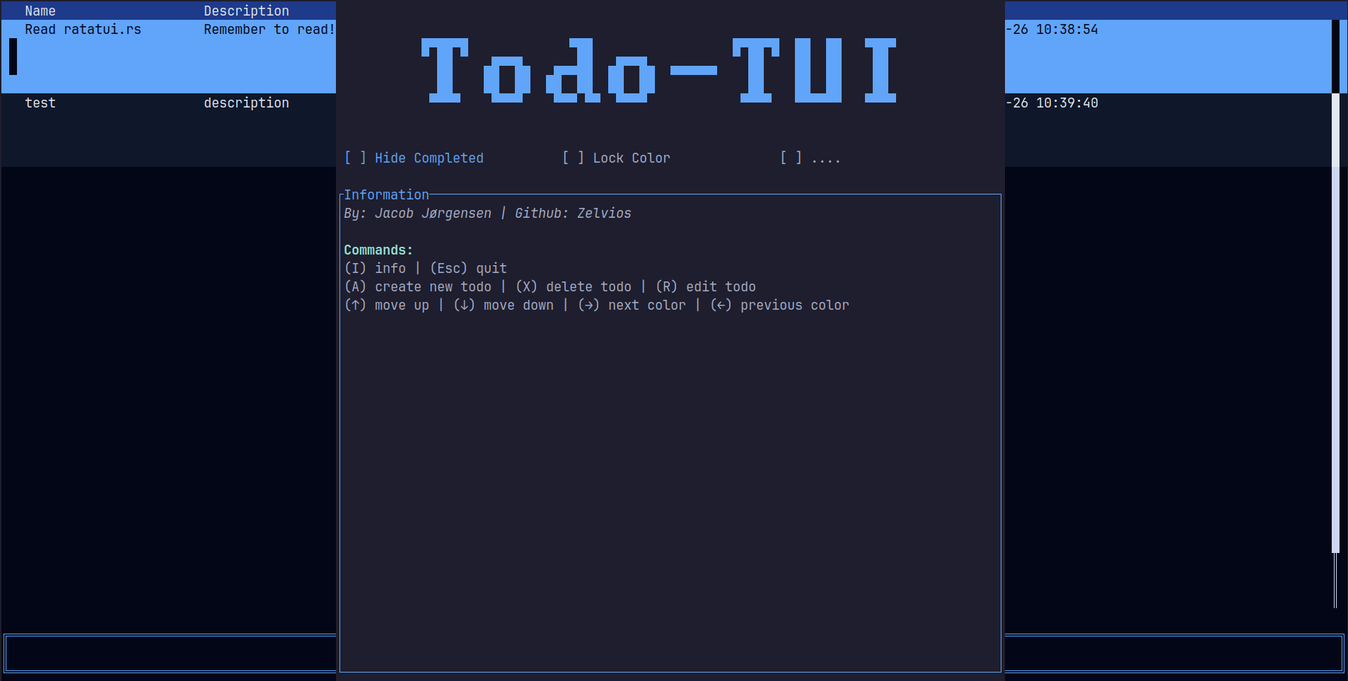 An image of the Todo-TUI project.